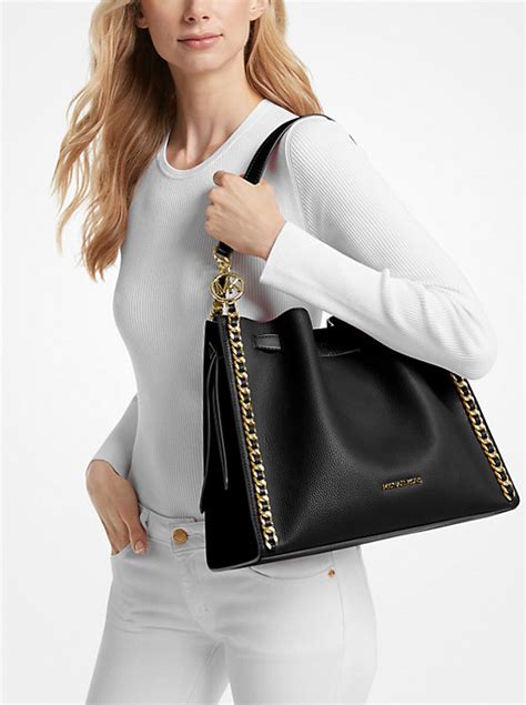 michael kors mina large chain shoulder bag|michael kors shoulder bag sale.